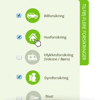 Sådan indhenter du Forsikringstilbud på Forsikringsportalen - step 1